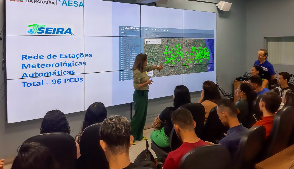 Aesa recebe alunos da UEPB: Curso de Geografia explora o monitoramento hídrometeorológico